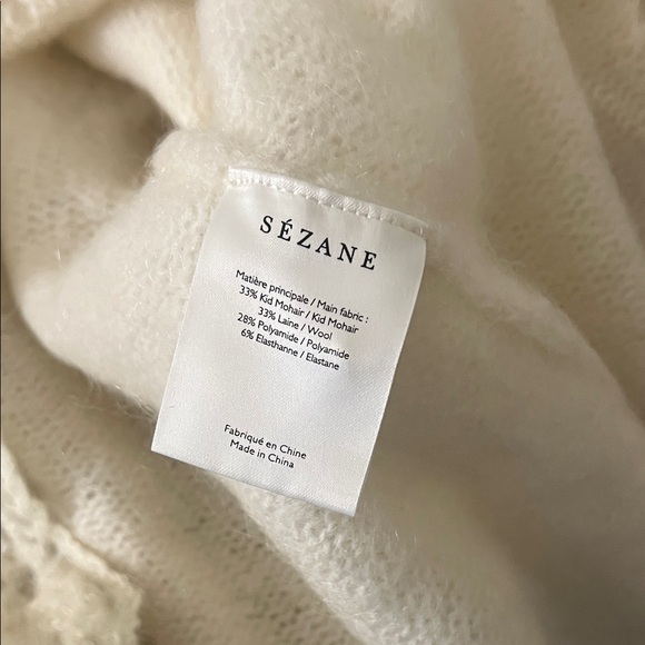 Sézane Angie Cardigan in Ecru (small) - Picture 5 of 7